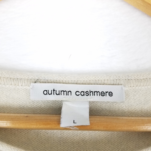 AUTUMN Cashmere Peace Sign Longsleeve Pull-over Sweater Large - Picture 10 of 10